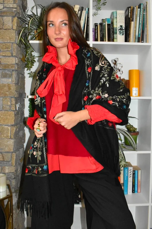 Paloma Tela Poet Blouse Chilli